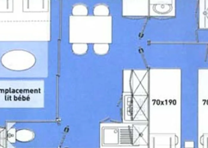 营地 Mobil-home Avec Terrasse A Pour 3 Pers. - Api-1-52-605